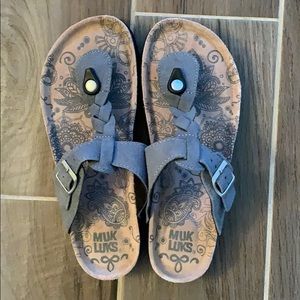 Muk Luks Gray Sandals